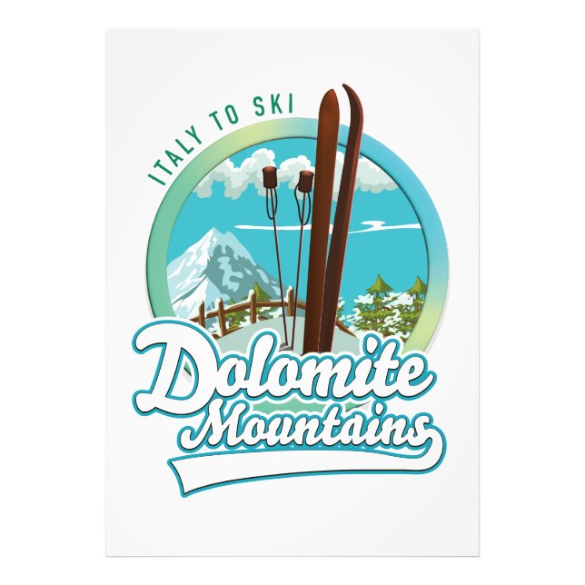 Foto Logo de esquí de Dolomitas (Frente)