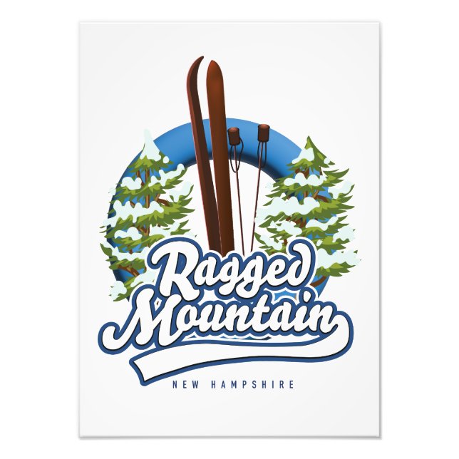 Foto Logo de esquí de Ragged Mountain New Hampshire (Frente)
