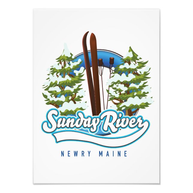 Foto Logo de esquí de Sunday River Newry Maine (Frente)
