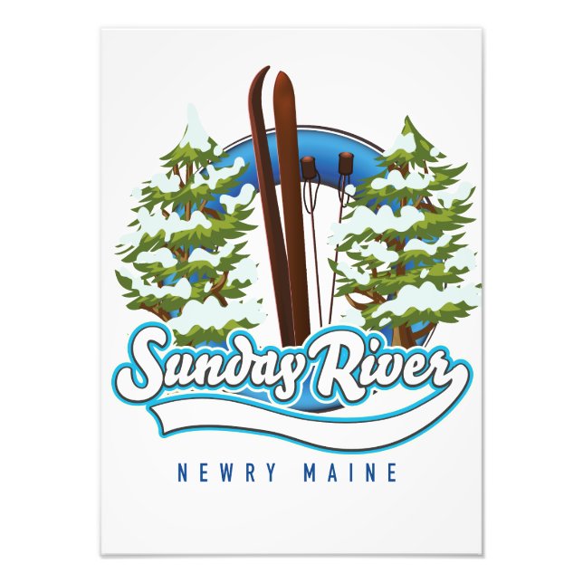Foto Logo de esquí de Sunday River Newry Maine (Frente)