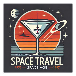 Foto Logo de la era espacial Martini Space Travel 1957