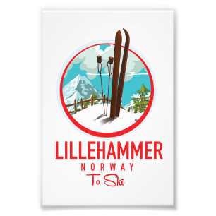 Foto Logo de la estación de esquí de Lillehammer
