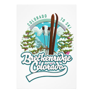 Foto Logotipo de esquí de Breckenridge, Colorado Vintag
