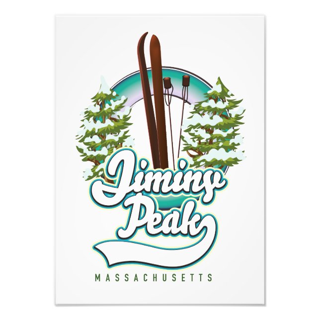 Foto logotipo de esquí de jiminy pico massachusetts (Frente)