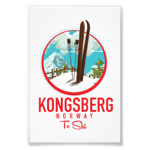 Foto logotipo de esquí de Kongsberg Noruega