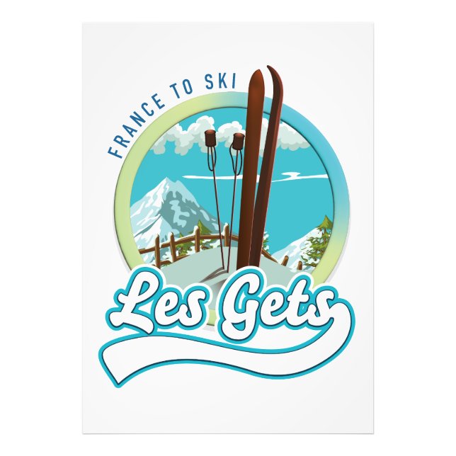 Foto logotipo de esquí de Les Gets Francia (Frente)
