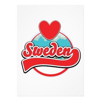 Foto Logotipo de estilo vintage de Love Sweden