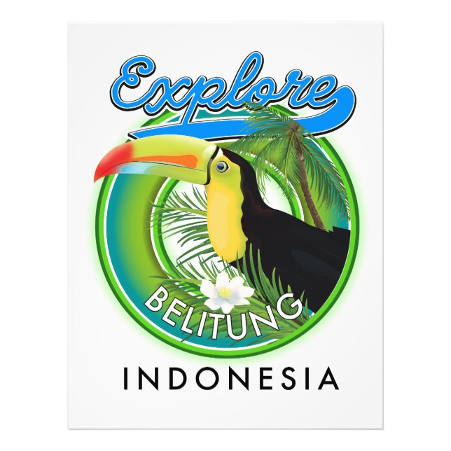 Foto logotipo de viaje a Belitung Indonesia (Frente)