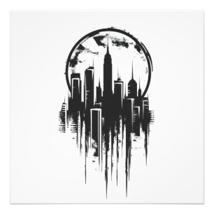 Foto Logotipo monocromático de Cityscape
