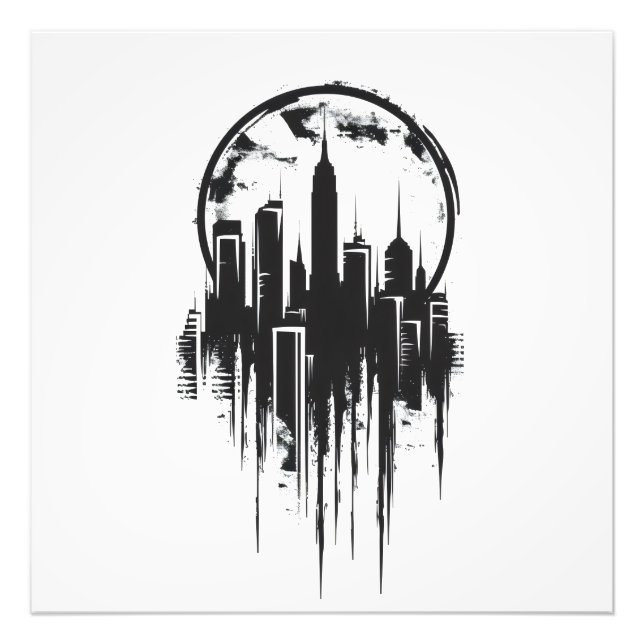 Foto Logotipo monocromático de Cityscape (Frente)
