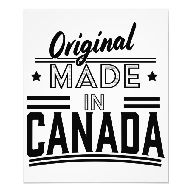 Foto Logotipo original Hecho en Canadá (Frente)