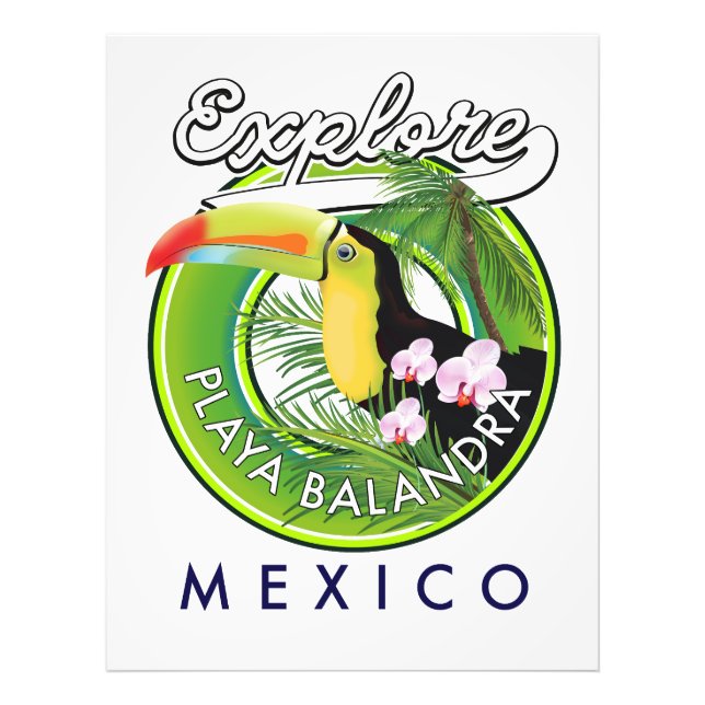 Foto logotipo retro de Playa Balandra México (Frente)