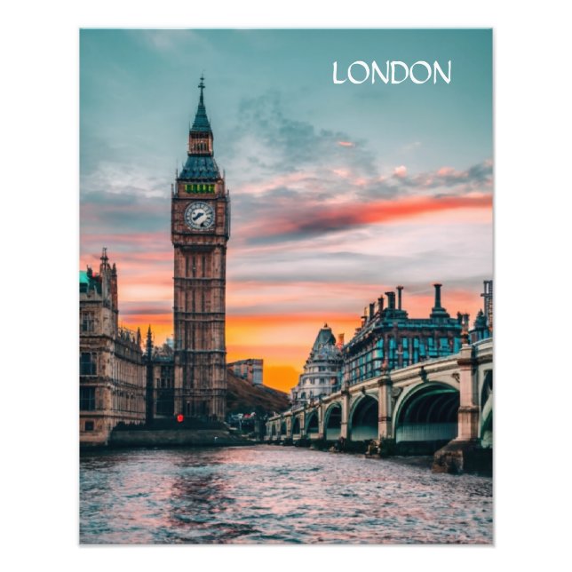 Foto London Sunset Silhouette (Frente)