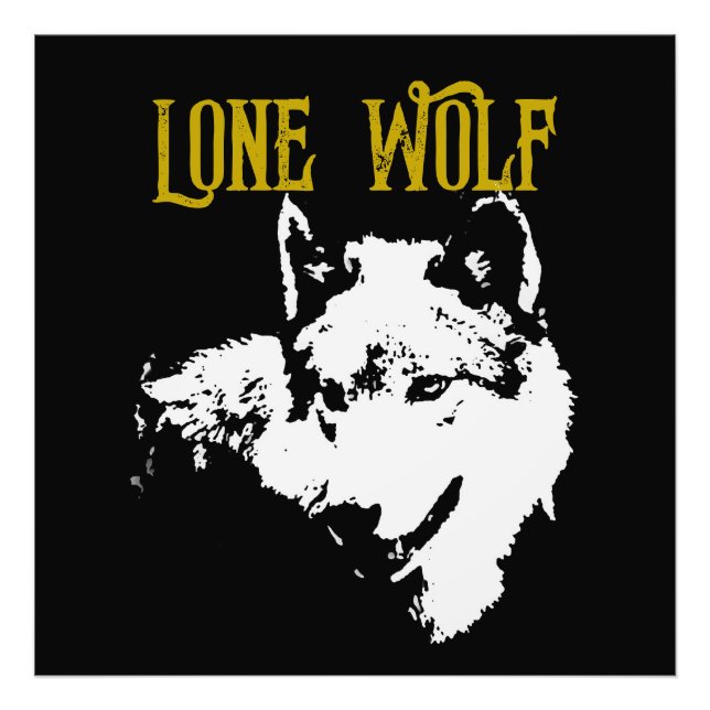 Foto Lone Wolf Male Sigma Minimalista moderno (Frente)