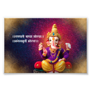 Foto Lord Ganesha Idol Ganpati Mantra