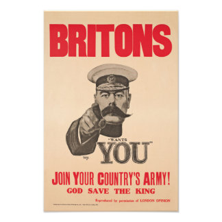 Foto Lord Kitchener Británico Quiere Propaganda De La P
