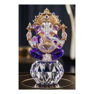 Foto Lord Shree Ganesha Crystal & Diamond Escultura