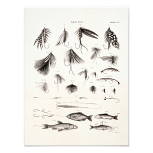 Foto Los 1800s del vintage que pescan la pesca con