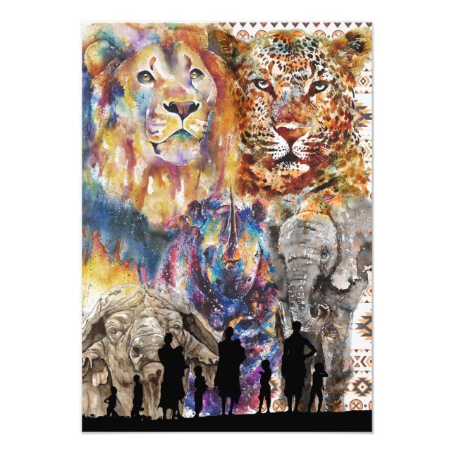 Foto Los 5 grandes - África (Frente)