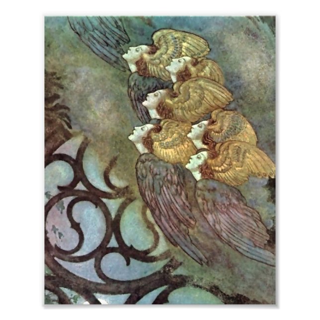 Foto "Los ángeles" por Edmund Dulac (Frente)