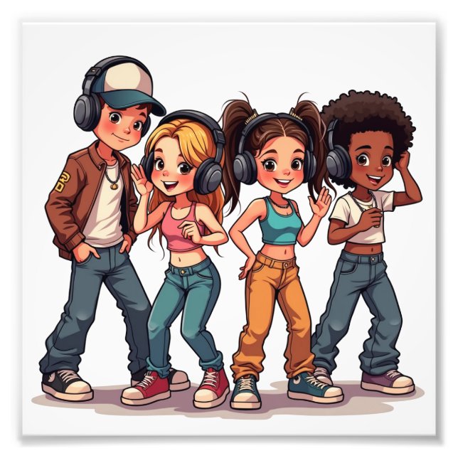 Foto Los cuatro amigos del artista (Frente)