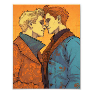 Foto Los homosexuales enamorados de un amor gay feroz