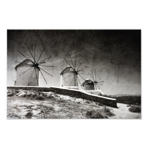 Foto Los molinoes de viento de Mykonos 2 - impresión