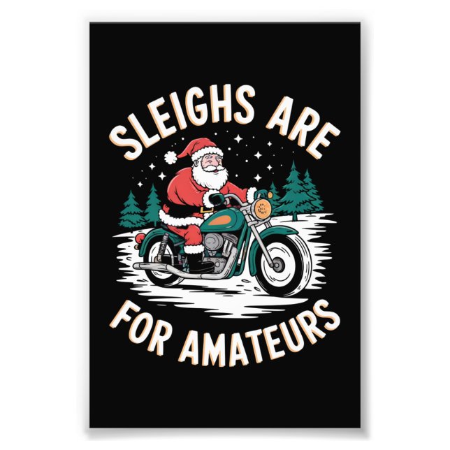 Foto Los Navidades Amateurs Motocicleta Biker (Frente)