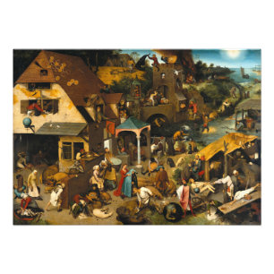 Foto Los proverbios holandeses por Pieter Bruegel, el a