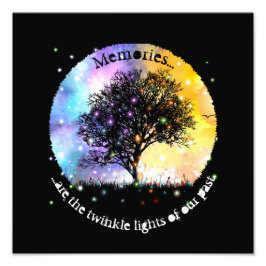 Foto Los recuerdos son luces de brillo árbol negro del 