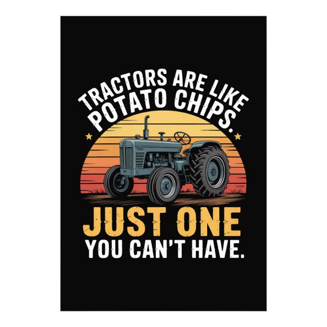 Foto Los tractores son como papas fritas (Frente)