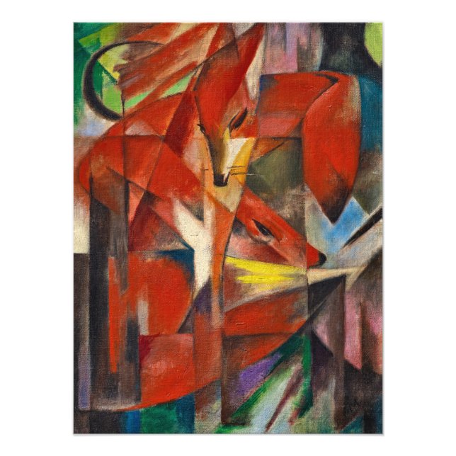 Foto Los zorros de Franz Marc (Frente)
