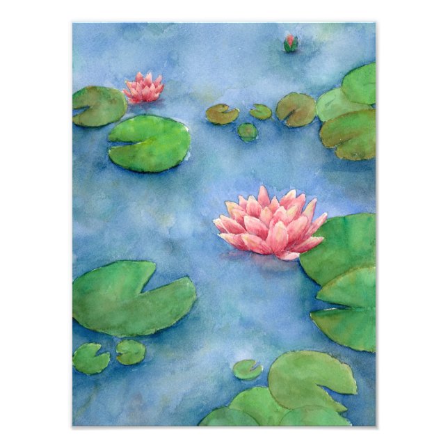 Foto Lotus flower watercolor (Frente)