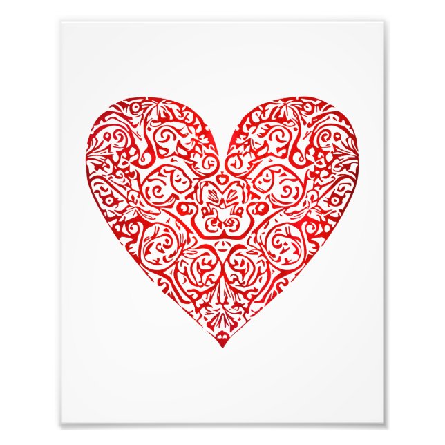 Foto Love Doodle Heart Abstract Art, No 02 (Frente)