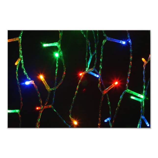 Foto Luces de Navidad coloridas (Frente)