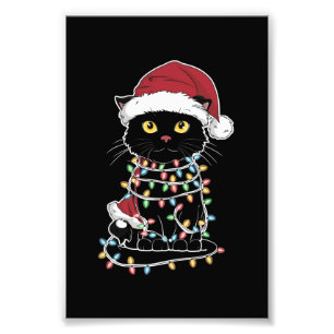 Foto Luces de Navidad para Amantes de Gatos Divertidos