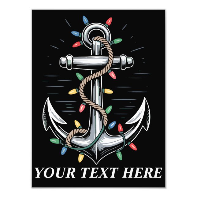 Foto Luces de Navidad Personalizadas Barco de Vela  (Frente)