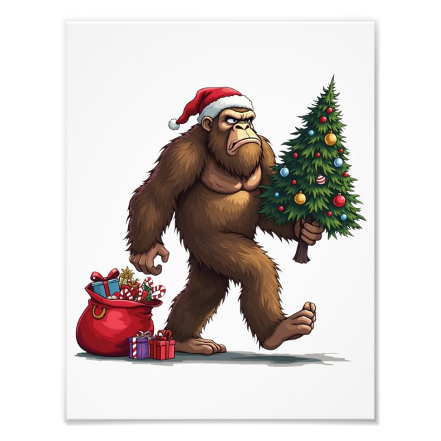 Foto Luces navideñas de Santa Bigfoot (Frente)