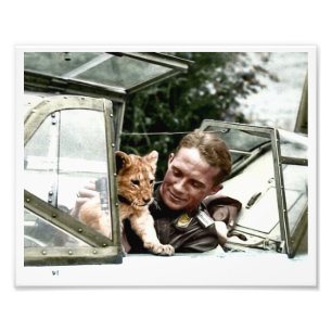 Foto Luftwaffe Ace Franz von Werra y Simba