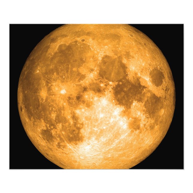Foto Luna llena de naranja (Frente)