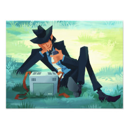 Foto Lupin III the third lounging jigen print