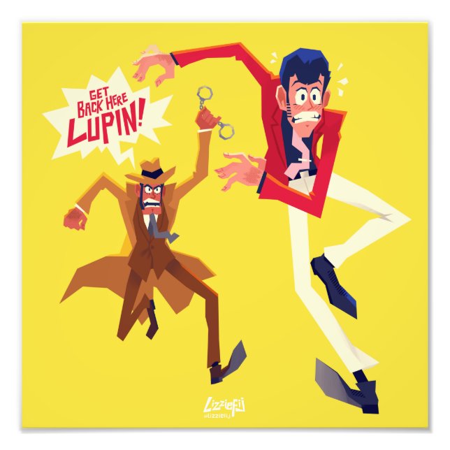 Foto Lupin III the third Zenigata chase print (Frente)