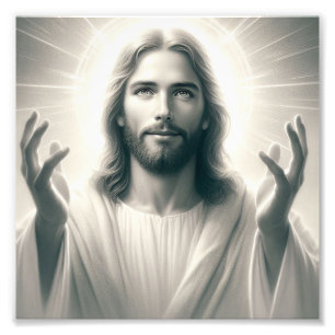 Foto Luz divina: Retrato del Señor Jesucristo