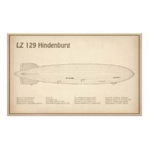 Foto LZ 129 Hindenburg - Airship Blueprint Plans SD