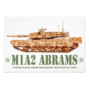 Foto M1A2 Abrams US MBT Tank Desert Storm Veterano