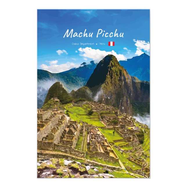 Foto Machu Picchu, Perú - Ruinas de la Ciudadela Inca (Frente)