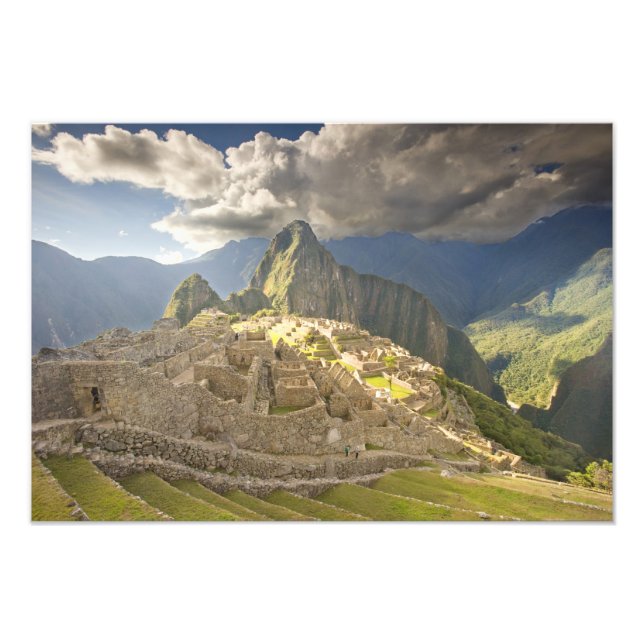 Foto Machu Picchu, ruinas antiguas, UNESCO mundo 2 (Frente)