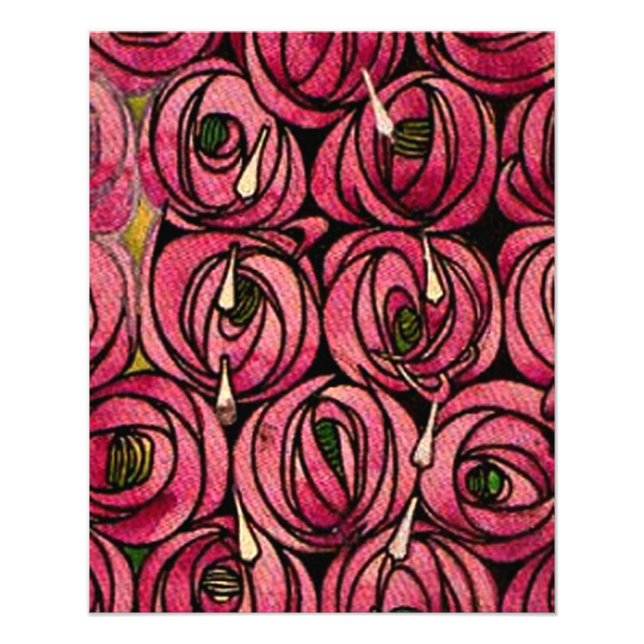 Foto Mackintosh - Rosas, arte fino pintura (Frente)