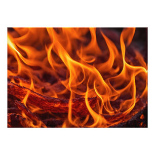 Foto Macro de llama de fuego
