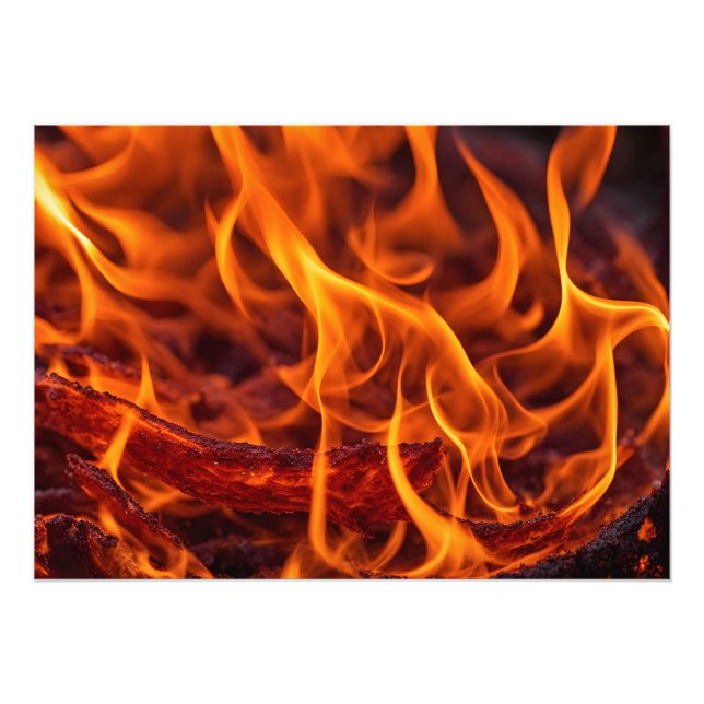 Foto Macro de llama de fuego (Frente)